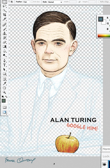 Alan Turing por Frank Quitely